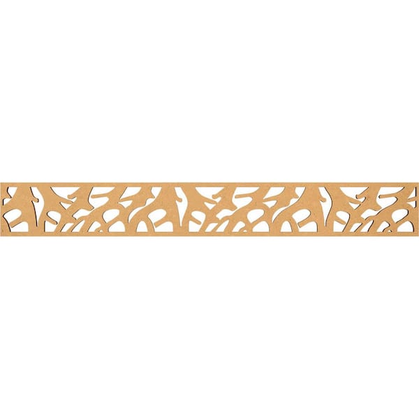 Ekena Millwork Manton Fretwork 0.375 in. D x 46.5 in. W x 6 in. L MDF Wood Panel Moulding