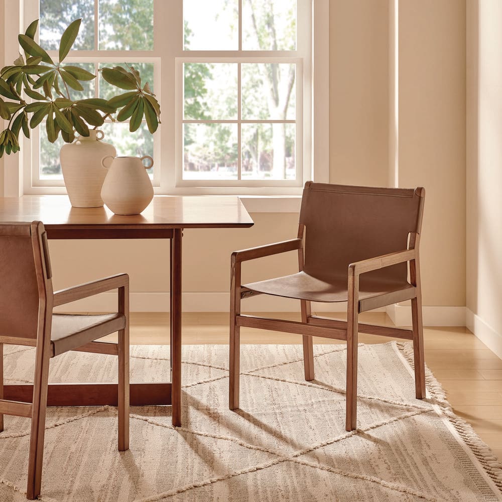 Modway Sonora Leather Chair in Nutmeg Brown – Mid Century Modern