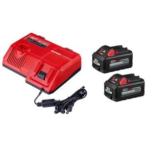 M12 and M18 12-Volt/18-Volt Lithium-Ion Multi-Voltage Super Charger Battery Charger with 6.0Ah Battery Pack (2-Pack)