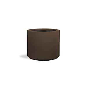 Baja Round 23 in. x 19 in. Chocolate Brown Composite Planter