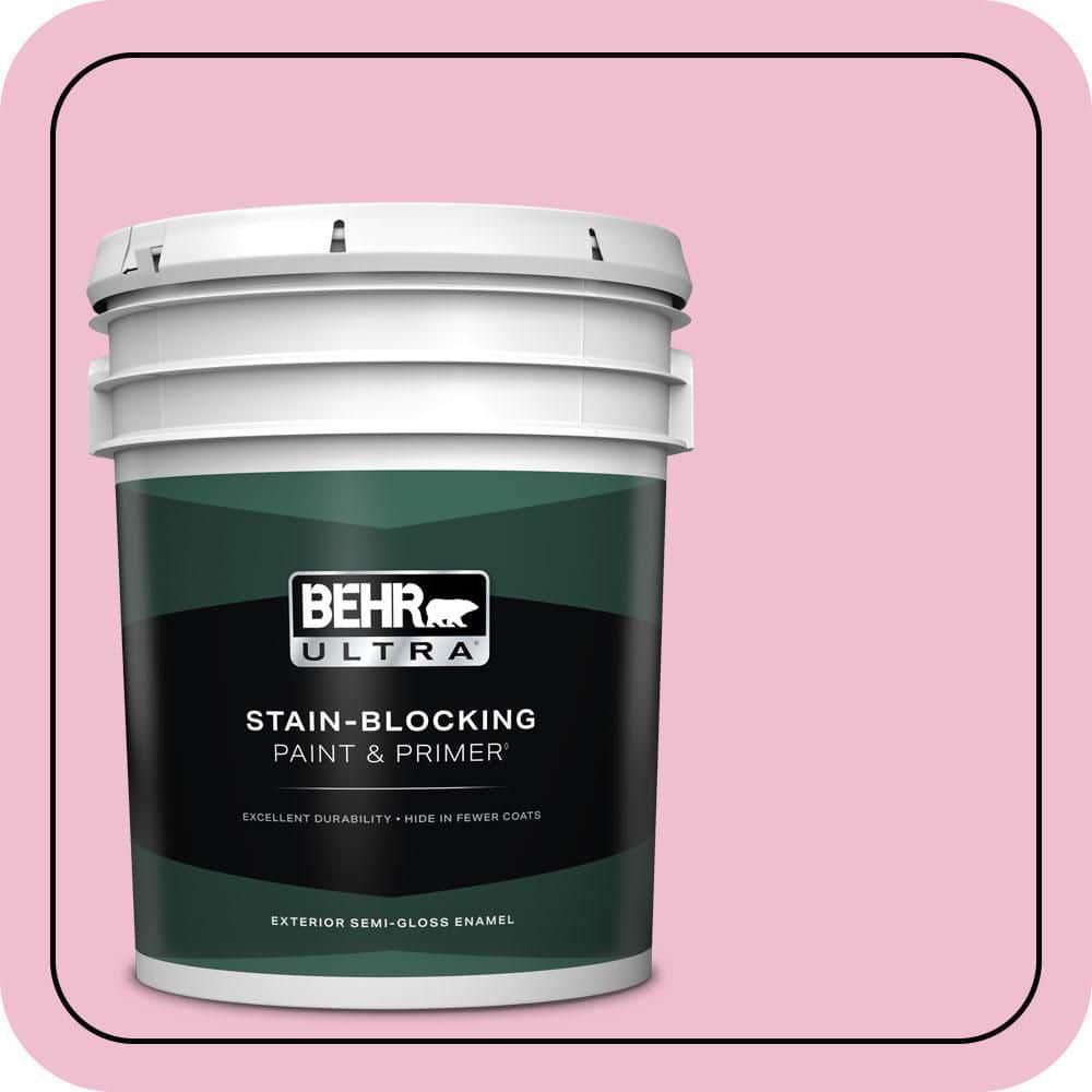 5 gal. #100B-4 Pink Chintz Semi-Gloss Enamel Exterior Paint & Primer price history on PriceWatchPro