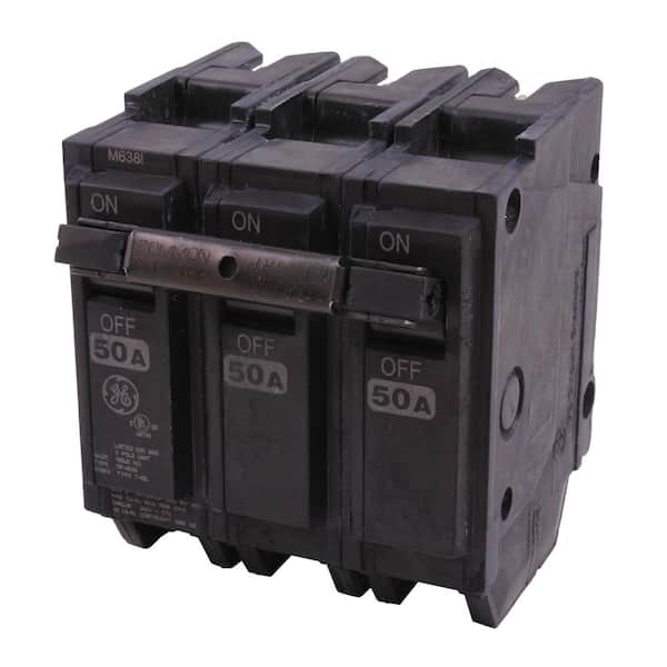 Details about   General Electric GE THQL32050 circuit breaker 50A 240V 3 pole THQL3150 