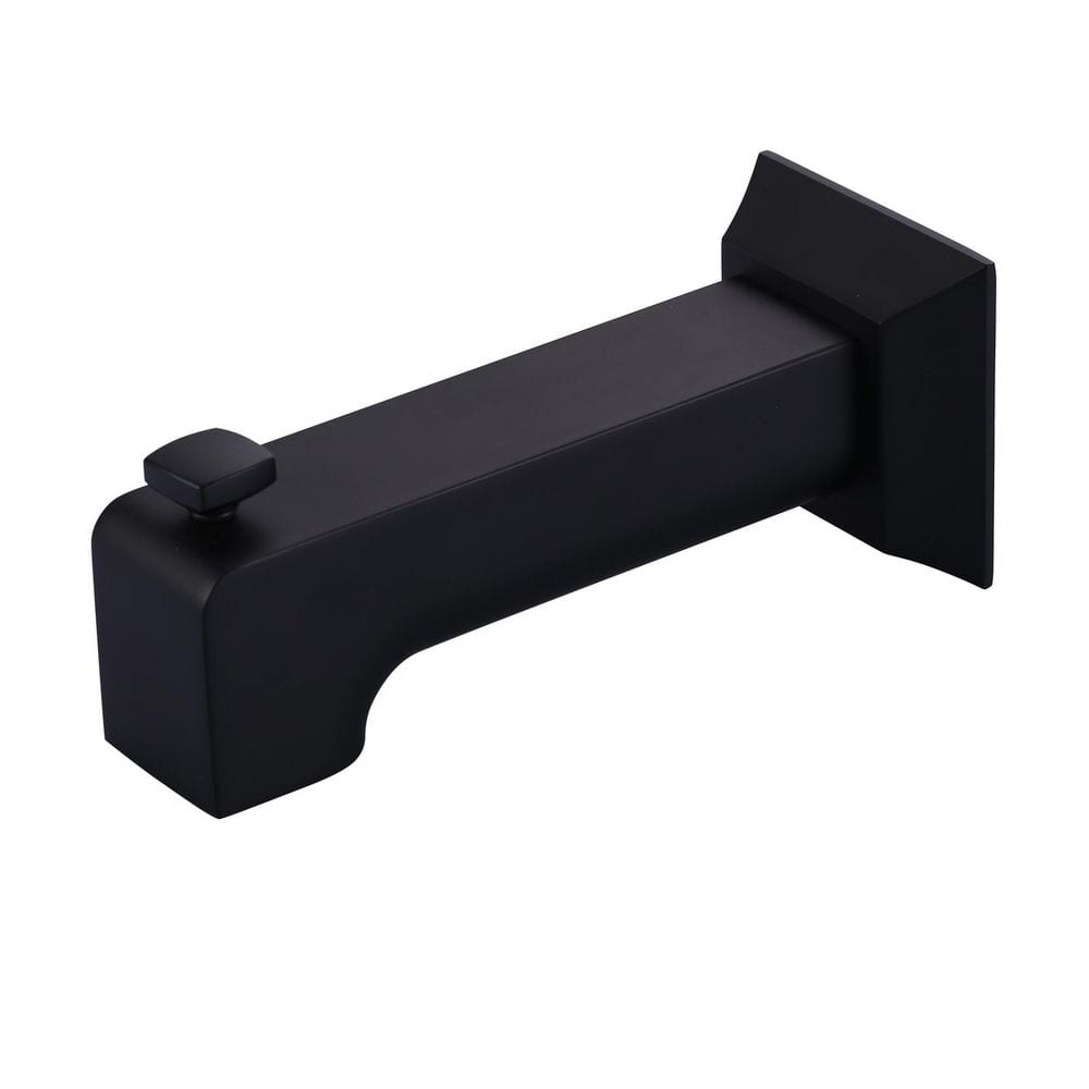 Slip-Fit Metal Bathtub Faucet Spout Replacement with Diverter for 1/2 in. Copper Tube in Matte Black price history on PriceWatchPro