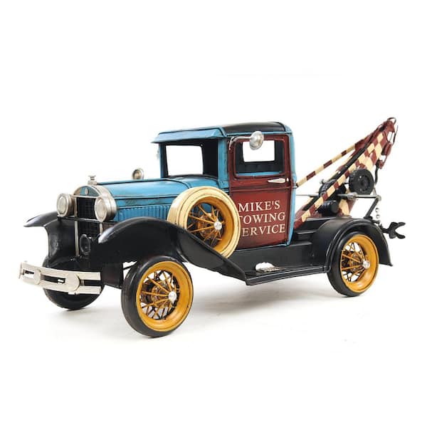 HomeRoots Metal Ford Truck Decorative Sculpture