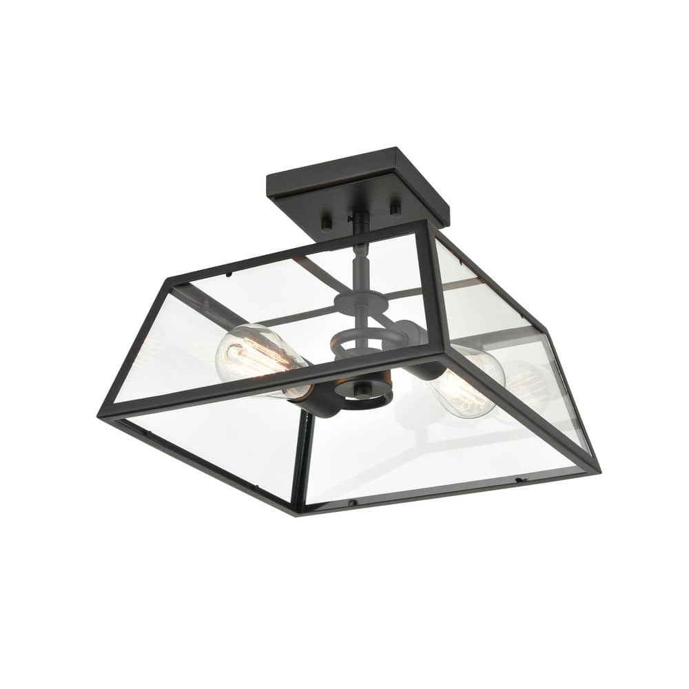 Grant 2-Light 13 in. Powder Coat Black Hardwired Outdoor (1-Pack) price history on PriceWatchPro