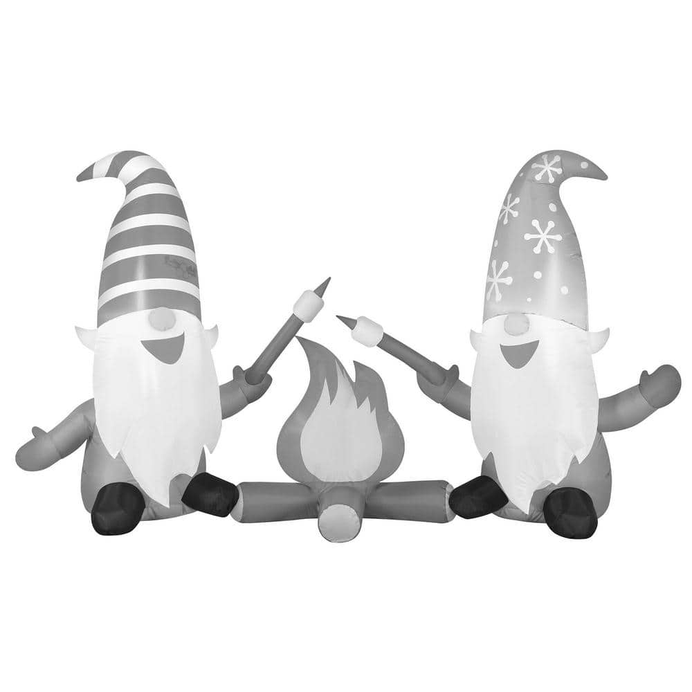 6 INFLATABLE CAMPFIRE GNOMES