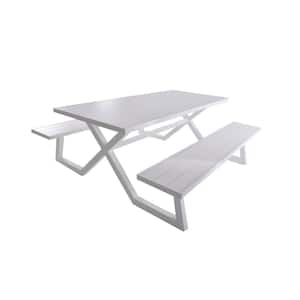 Ultra Play Natural Extra Heavy-Duty ADA Accessible Rectangular Table, Single Sided / Recycled Plastic / Pressure Treated