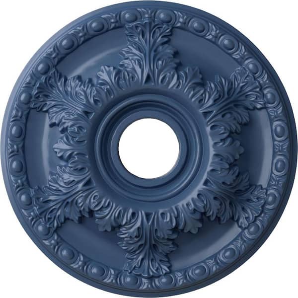 Ekena Millwork 2-1/2" x 18" x 18" Polyurethane Granada Ceiling Medallion, Hand-Painted Americana