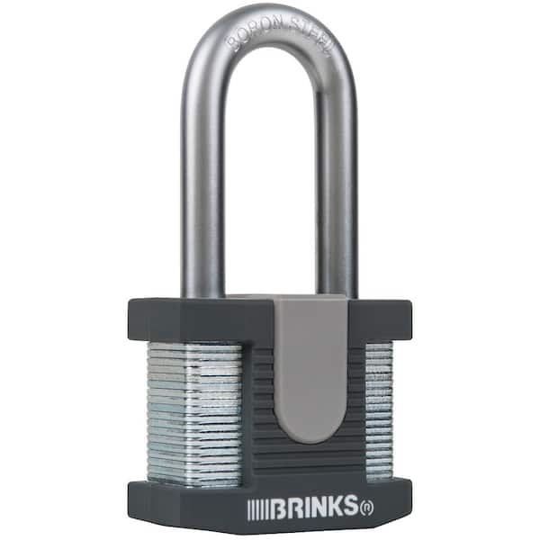 Brinks 2 in. Solid Steel Commercial Padlock with Boron Shackle 672 