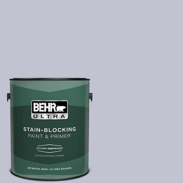 BEHR ULTRA 1 gal. #S550-2 Powder Lilac Extra Durable Semi-Gloss Enamel Interior Paint & Primer