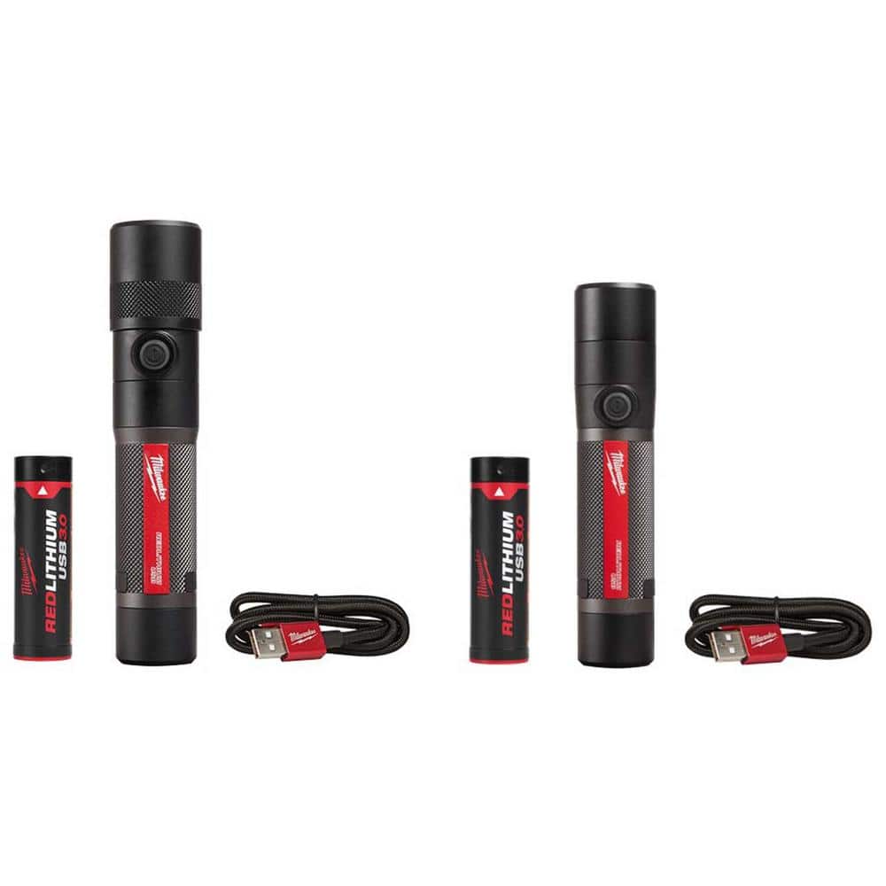 Milwaukee 500 Lumens EDC Everyday Carry Internal Rechargeable Flashlight  with Magnet 2011R - The Home Depot