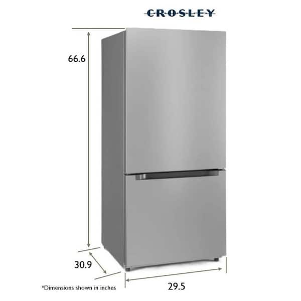 Crosley 30 in. 18.7 Cu. Ft. Bottom Freezer Refrigerator in