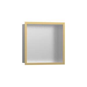XtraStoris Individual 15 in. W x 15 in. H x 4 in. D Stainless Steel Shower Niche in Polished Gold Optic
