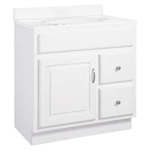 Concord 30 in. W x 21 in. D Bath Vanity Cabinet Only in White Gloss (Ready to Assemble)