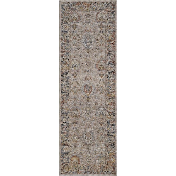 Ivy Ivory 2 ft. x 8 ft. Eclectic Boho Runner Rug