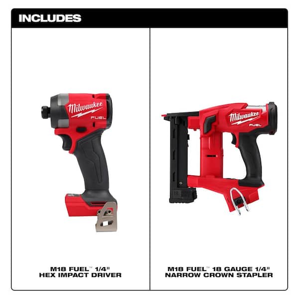 Milwaukee M18 FUEL 18V Lith-Ion Brushless Cordless 18-Gauge 1/4 in