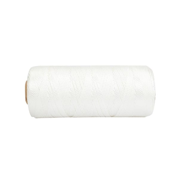 Elitexion Twine Mason Line #18 x 500ft, Twisted Nylon Strong Twine String –  100% Pure White Nylon – DIY, Crafts, Arts, Fishing, Camping & More (Pack