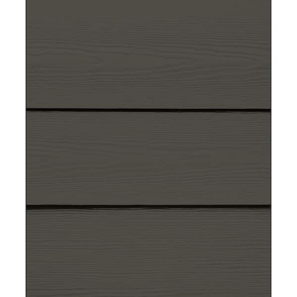 Hardie Plank HZ5 7.25 in. x 144 in. Statement Collection Rich Espresso Cedarmill Fiber Cement Lap Siding