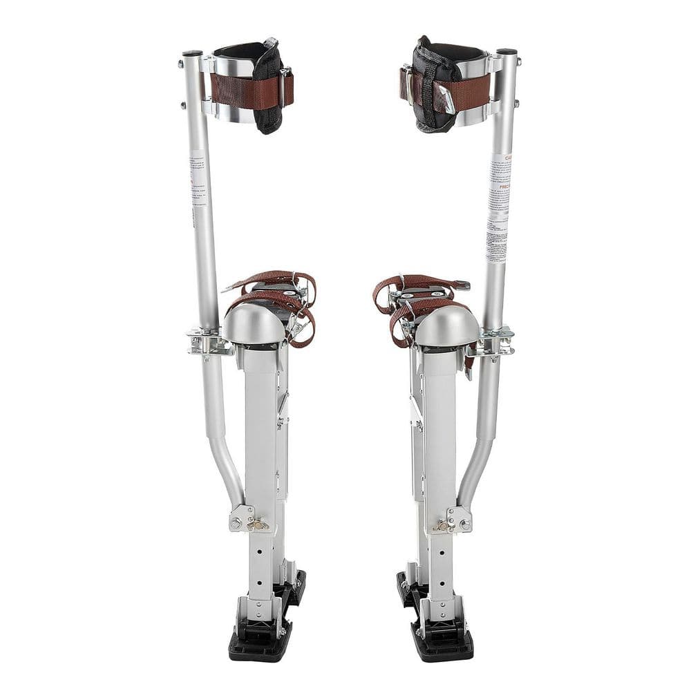 Aluminum Drywall Stilts, 16.1to 24.1 in. Height Range, 228 lbs. Capacity, Dual Spring, Silver, Adjustable Drywall Stilts price history on PriceWatchPro