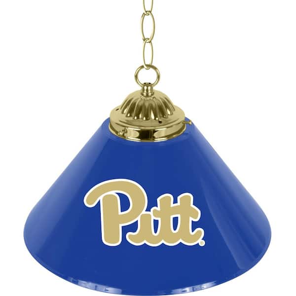 Trademark University of Pittsburgh 14 in. Single Shade Stainless Steel Hanging Lamp