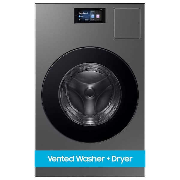 5.3 cu. ft. Bespoke Ultra Capacity Vented All-in-One Washer Dryer Combo with Electric Dryer, and AI Home in Dark Steel