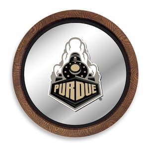 20 in. Purdue Boilermakers Special "Faux" Barrel Top Mirrored Decorative Sign