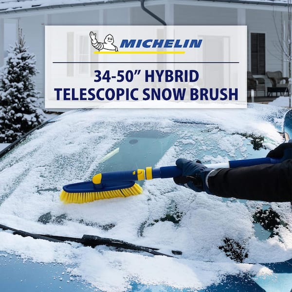  BIRDROCK HOME 24 Snow Brush with Detachable Ice Scraper for  Car, 9 Wide Bristle Brush, Size: Car & Small SUV