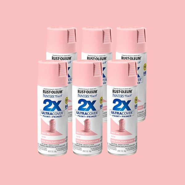12 oz. Satin Sweet Pea General Purpose Spray Paint (6-Pack)
