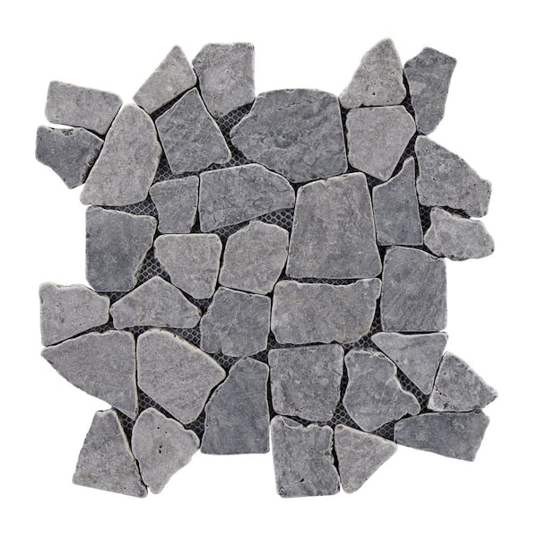 Emser THASSOS WHITE 5-Pack Thassos White 18-in x 18-in Polished Natural Stone Marble Stone Look Floor and Wall Tile