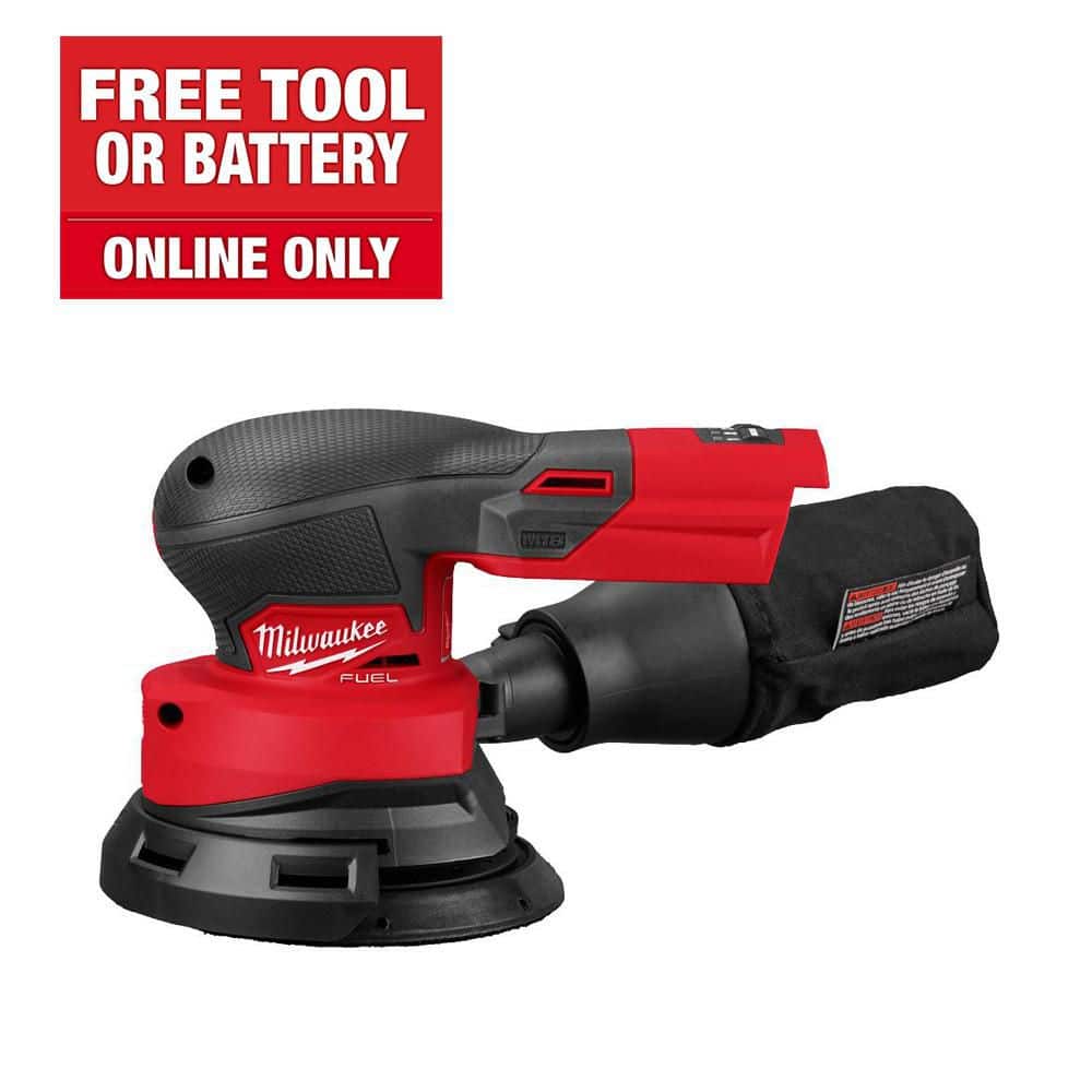 Milwaukee M18 18V Lithium-Ion Brushless Cordless FUEL 5 in. Random Orbit Sander (Tool-Only) 2837-20 - The Home Depot
