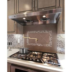 Wall Mounted Double Handle Pot Filler Folding Brass Kitchen Faucet with Swing Arm in Brushed Gold