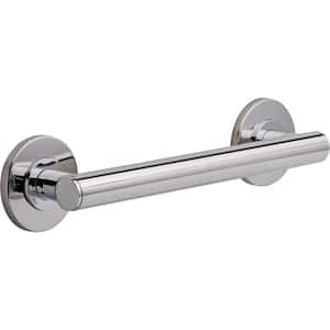 Contemporary 12 in. x 1-1/4 in. Concealed Screw ADA-Compliant Decorative Grab Bar in Chrome