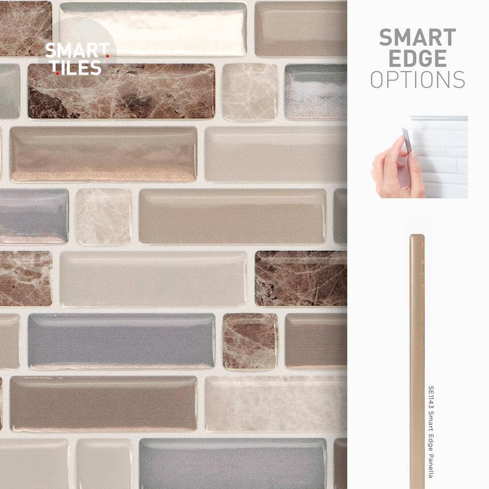 Multicolor Gel Peel and Stick Mosaic Tile for Kitchen and Bathroom