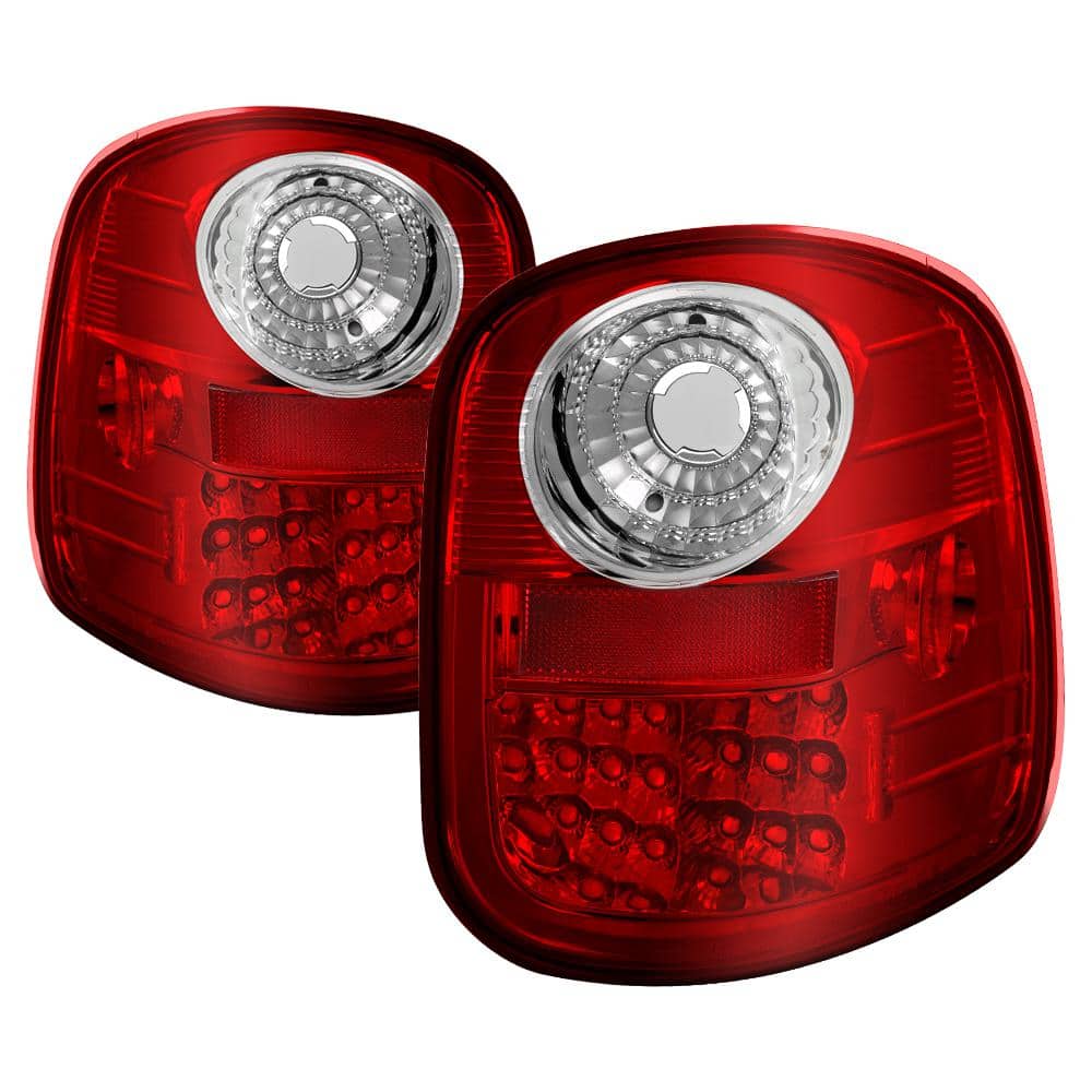 Spyder Auto Ford F150 Flareside 97-03 LED Tail Lights - Red Clear 5003423 -  The Home Depot