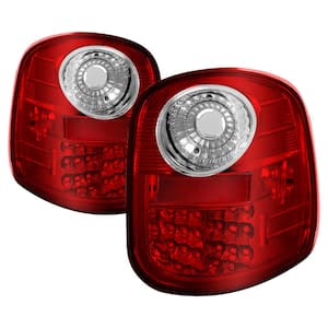 Ford F150 Flareside 97-03 LED Tail Lights - Red Clear