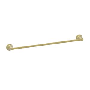 Ivie 24 inch Bathroom Wall Mounted Towel Bar in Matte Gold Finish