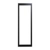 TEZA DOORS Teza Picture 24 in. x 96 in. Matte Black Aluminum Tempered Window PW652496B