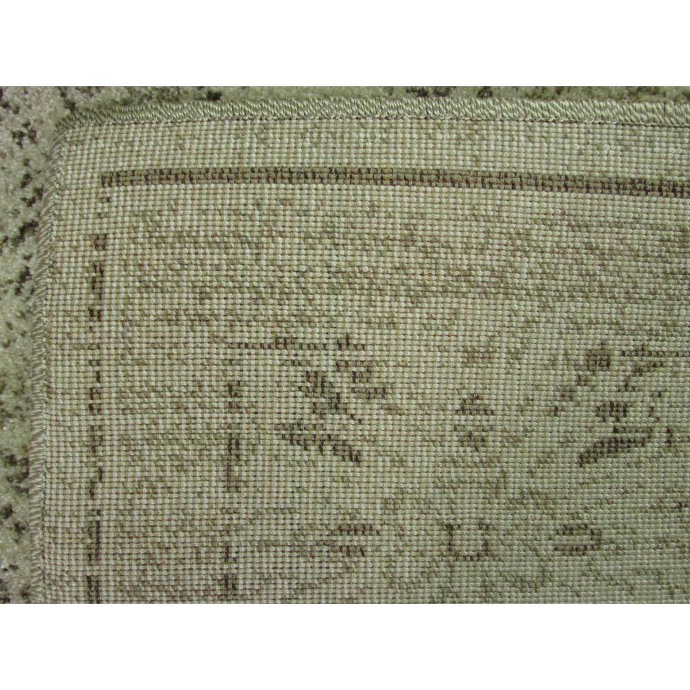 Ivory Brown Easy-Care Synthetic Rectangular Indoor Rug