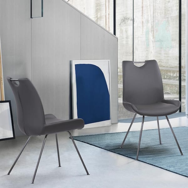 Armen Living Coronado Grey Dining Chair (Set of 2)