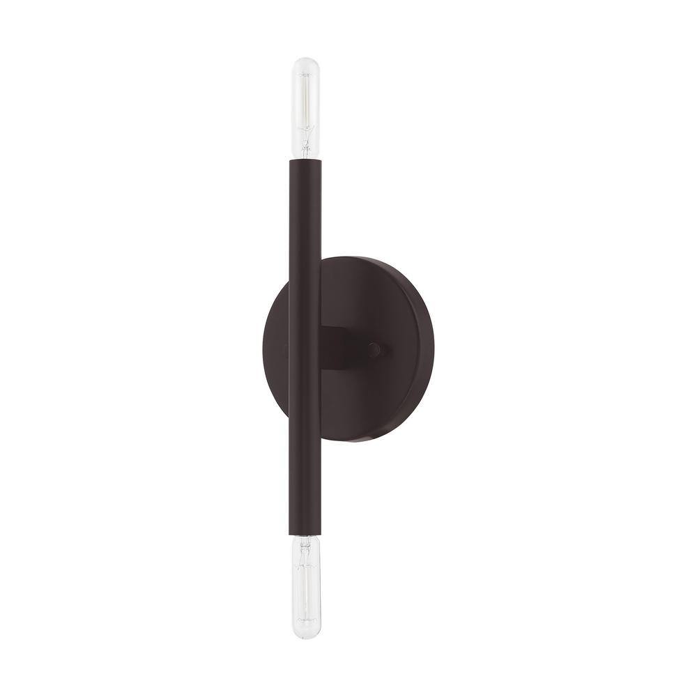 Copenhagen Industrial Bronze 2-Light ADA Wall Sconce