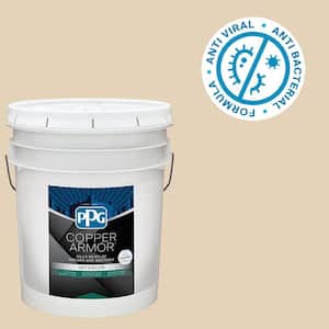 5 gal. PPG1095-3 Almond Brittle Eggshell Antiviral and Antibacterial Interior Paint with Primer