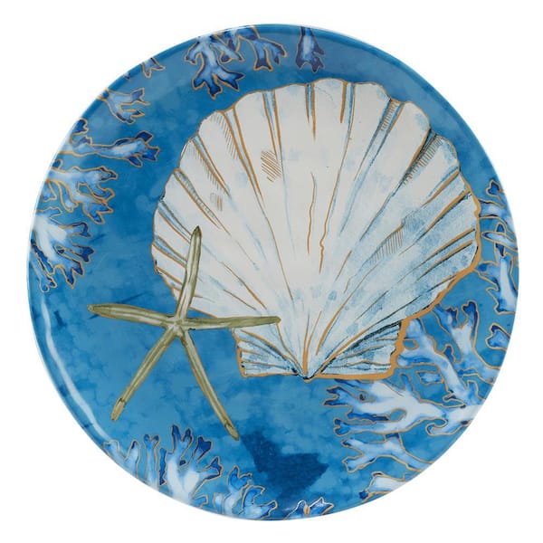 Split P Seashell Dinner Plate - Set of 4: Dinner Plates 