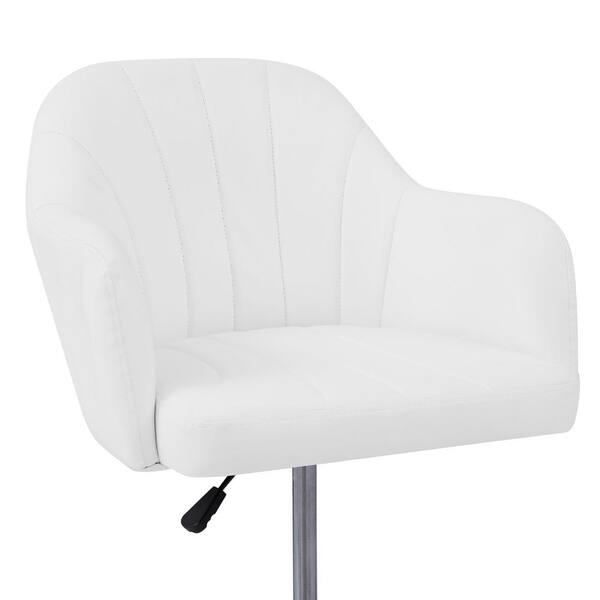 ★★Adairs★★ OLPC T-White IX6754 VECELO Premium PU Swivel Drafting Chair with Adjustable