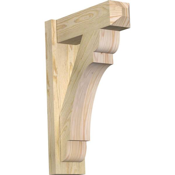 Ekena Millwork 6 in. x 26 in. x 18 in. Douglas Fir Olympic Craftsman Rough Sawn Outlooker
