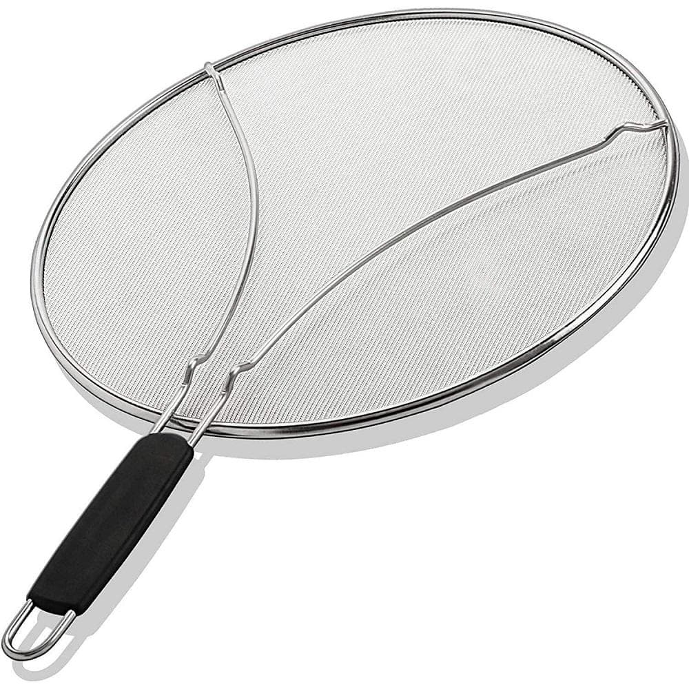 Stainless Steel Splatter Screen for Frying Pan Cover Oil Splash when Sizzli