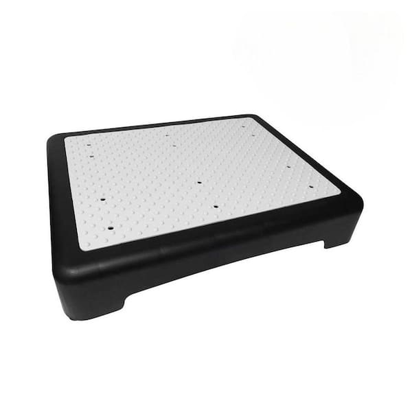 Lynzavix 19.7 in. x 15.7 in. Portable Step Riser Non-Slip Safety Step for the Elderly, Indoor & Outdoor Use in Black