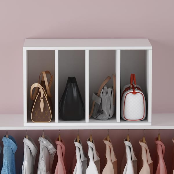 Way Basics 20 in. x 32 in. x 16 in. White Recycled Paperboard Closet Drawer  Organizer WB-PURSE-L-WE - The Home Depot