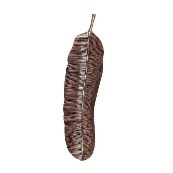 Noble House Moultrie Large Raw Copper Aluminum Leaf Wall Decor