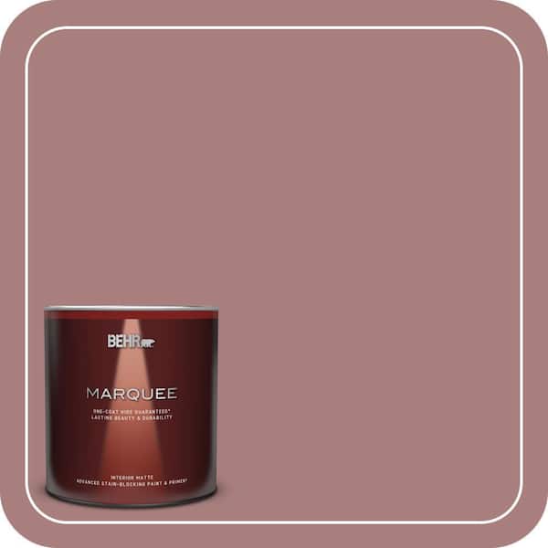 BEHR MARQUEE 1 qt. #140F-4 Bedford Brown Matte Interior Paint & Primer