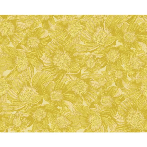 Unbranded Anemoni Yellow Wallpaper